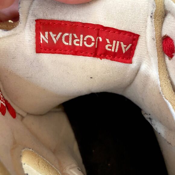 NIKE AIR JORDAN V 5 RETRO SP X OFF-WHITE SAIL MUSLIN FIRE RED BLACK SNEAKERS 9 - Picture 5 of 14